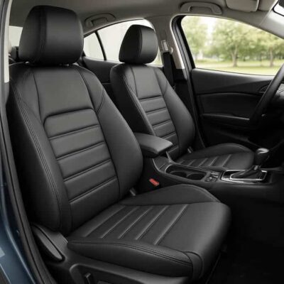 Tapiforros Vinilcuero Premium – Mazda 3 2013–2019 (Líneas Horizontales)