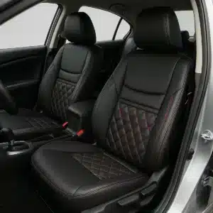 Seat Cover Neon V-Line – Tapiforros Neon V-Line (Negro con detalles verde neón) | Universal para autos