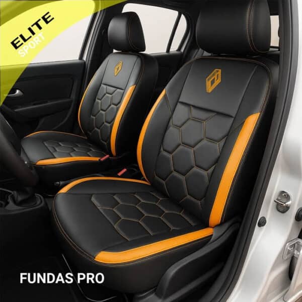 Tapiforro Supreme Elite Hexa Sport Negro/Naranja – Renault Logan, Sandero y Duster (2016–2026)