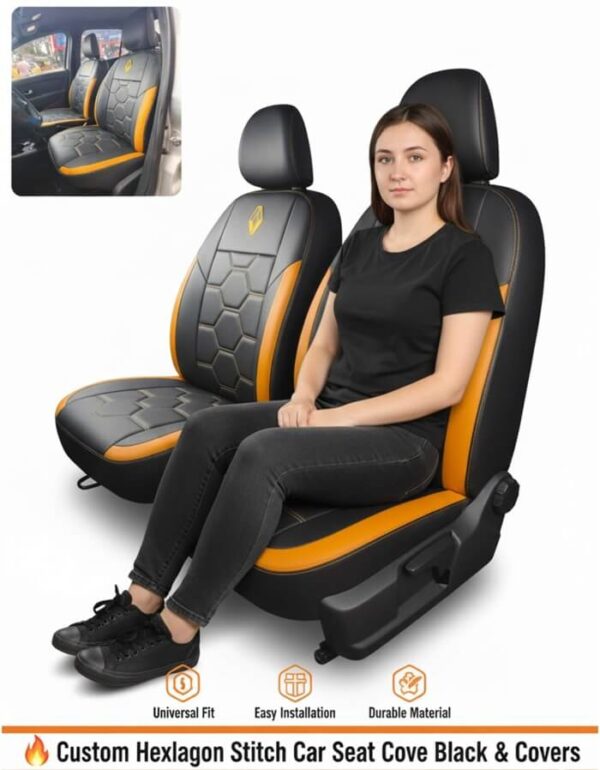 Tapiforro Supreme Elite Hexa Sport Negro/Naranja – Renault Logan, Sandero y Duster (2016–2026)