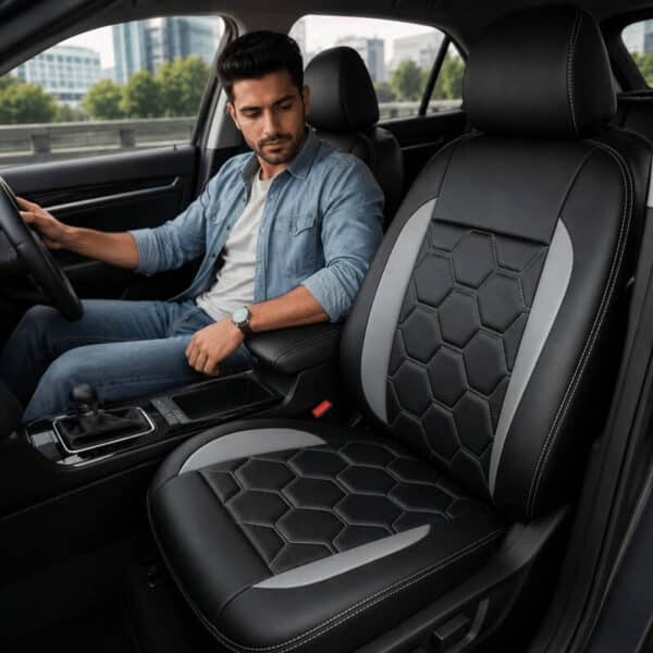 Tapiforros para Renault Duster, Logan y Sandero 2016–2027 – Diseño Hexa Silver Pro